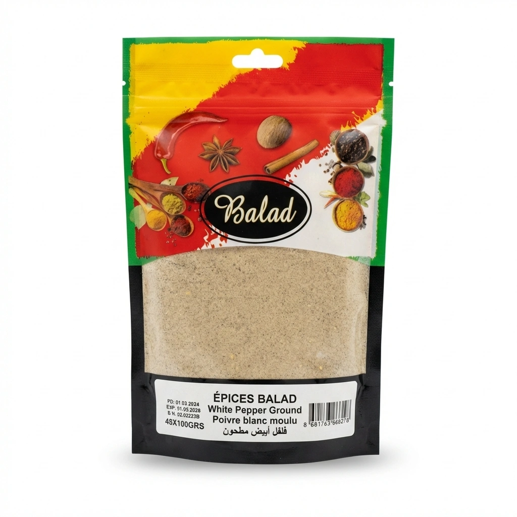 BALAD WHITE PEPPER GROUND 48X100GRS