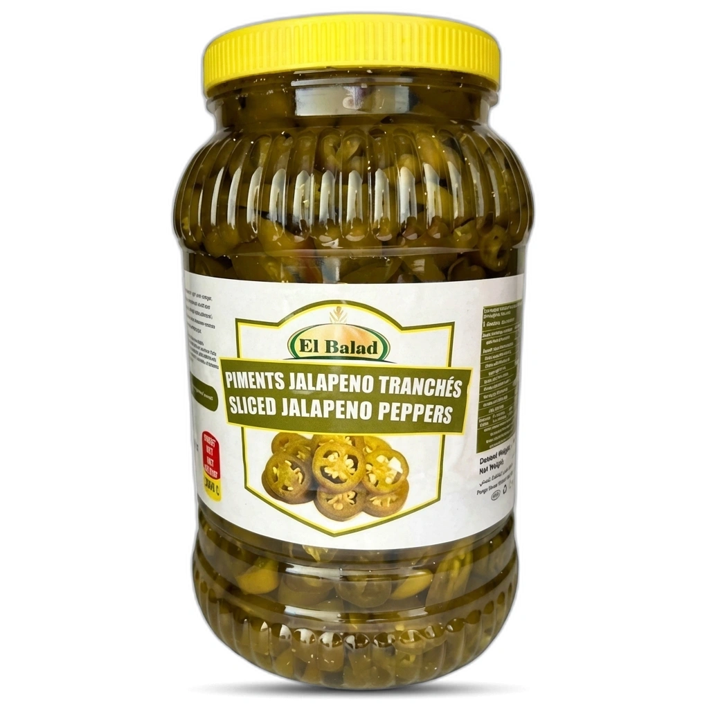 EL BALAD JALAPENOS  PEPPERS PICKELS 6X3KGS