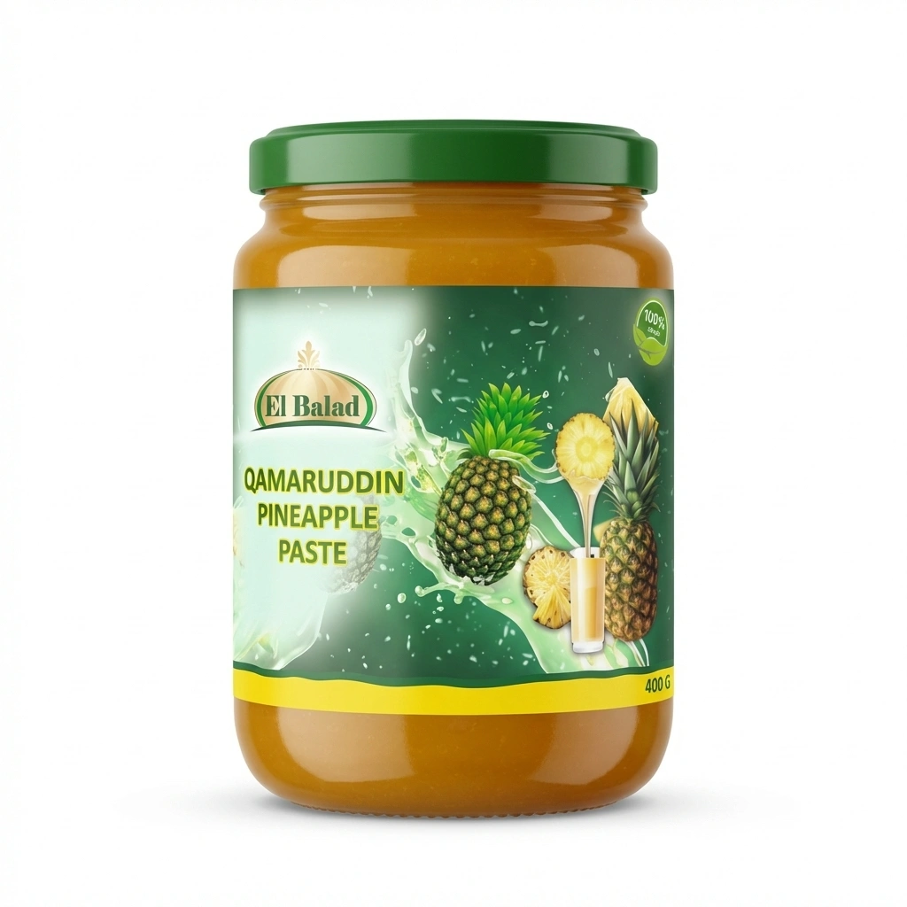QAMARUDDIN PINEAPPLE PASTE 24X400GRS