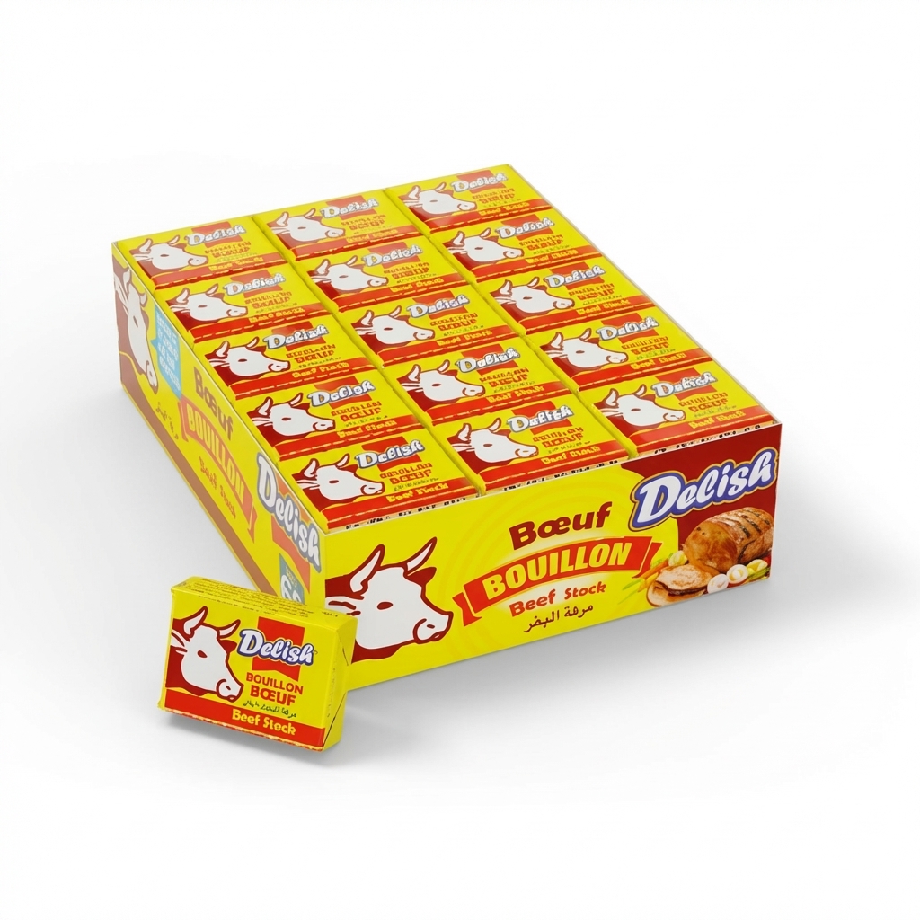 DELISH BEEF FLAVOR BOUILLON CUBE 24X(48X10GRS)
