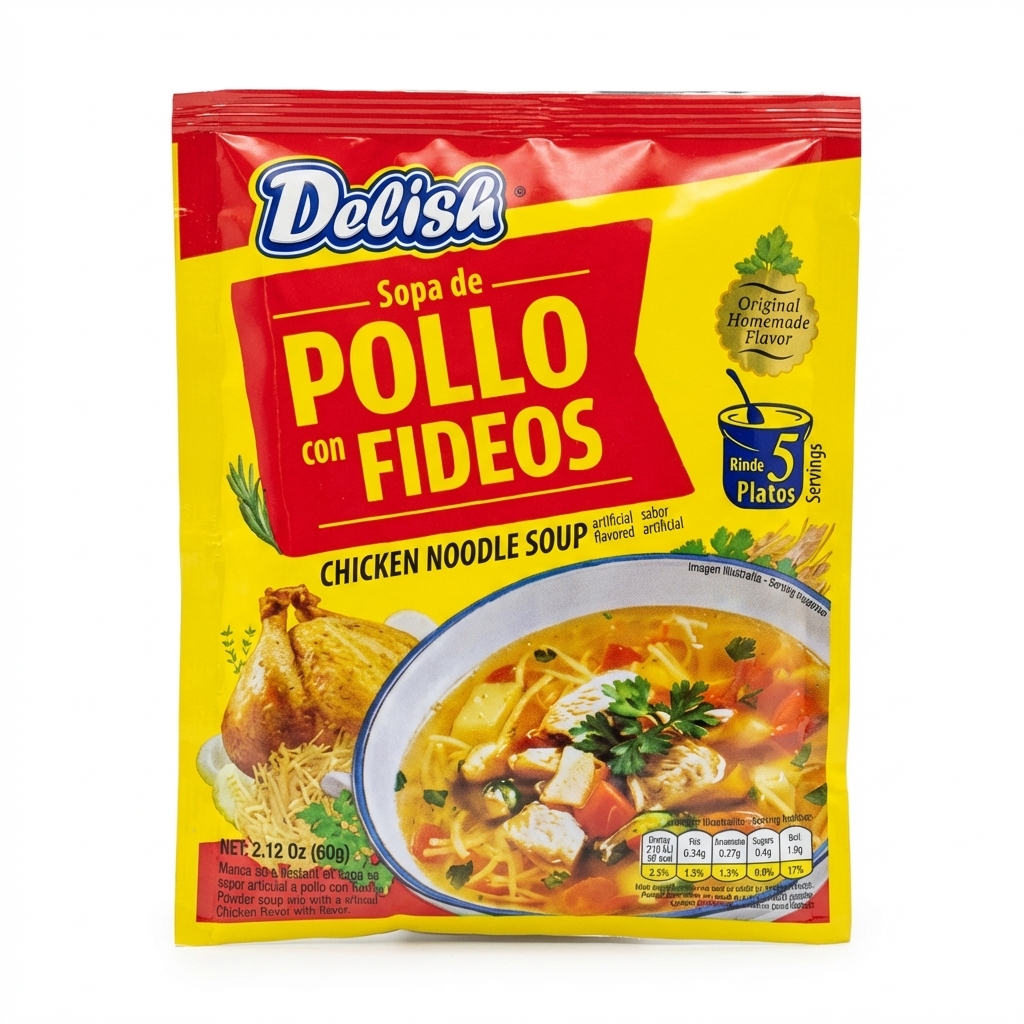 DELISH CHICKEN NOODLE SOUP 6X(12X60GRS)