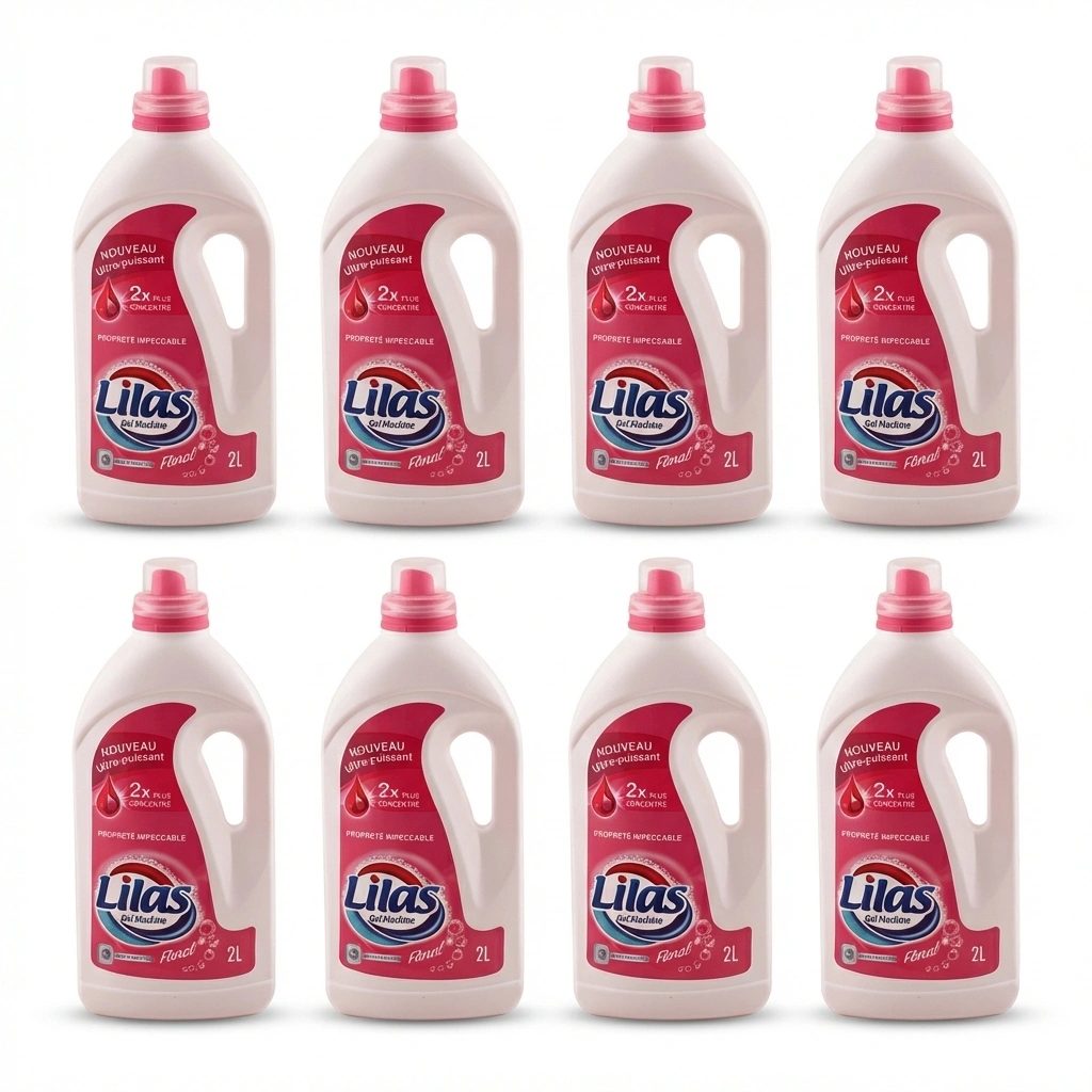 LILAS GEL À LESSIVE FLORAL 8X2L