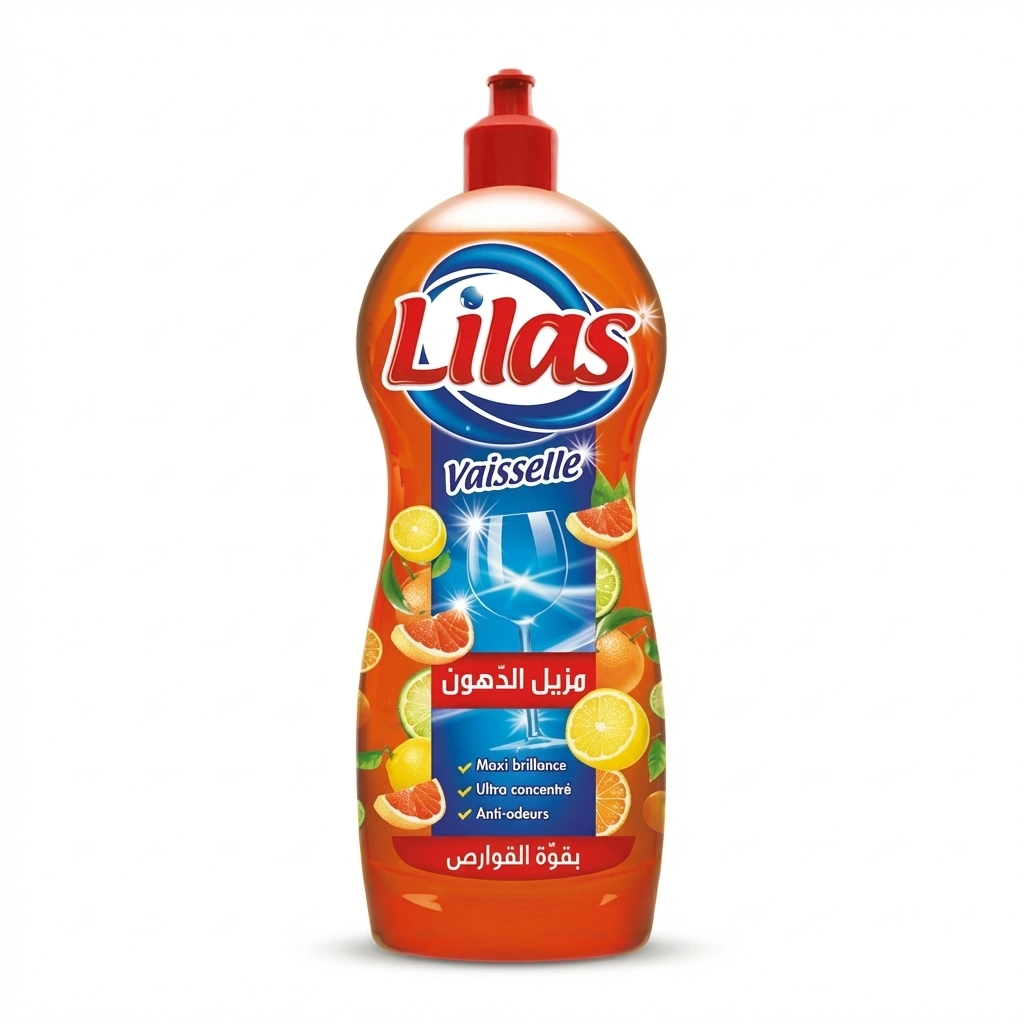 LILAS LIQUIDE À VAISSELLE AGRUMES 12X580ML