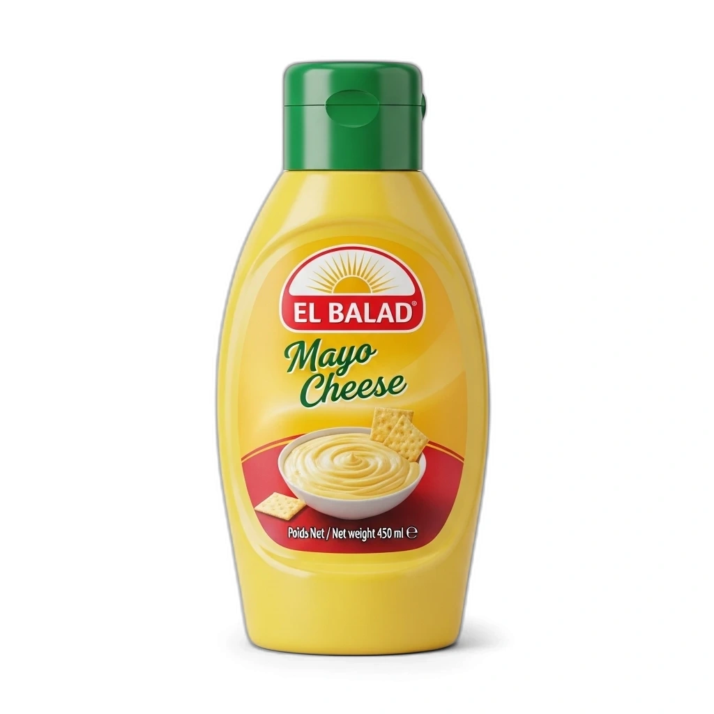 EL BALAD MAYO-CHEESE SQUEEZE 12X450ML