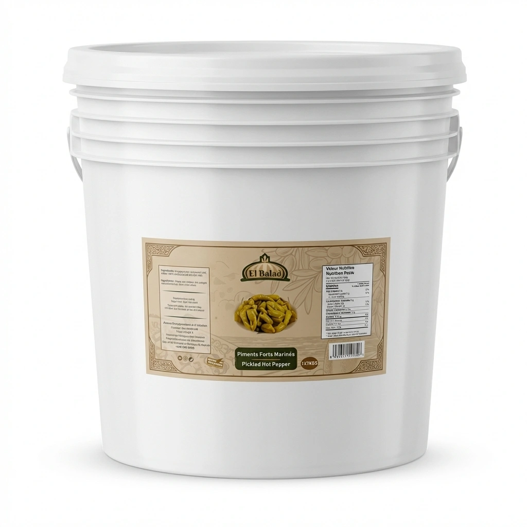 EL BALAD PIMENTS FORTS MARINÉS - PICKLED HOT PEPPER 1X10KGS